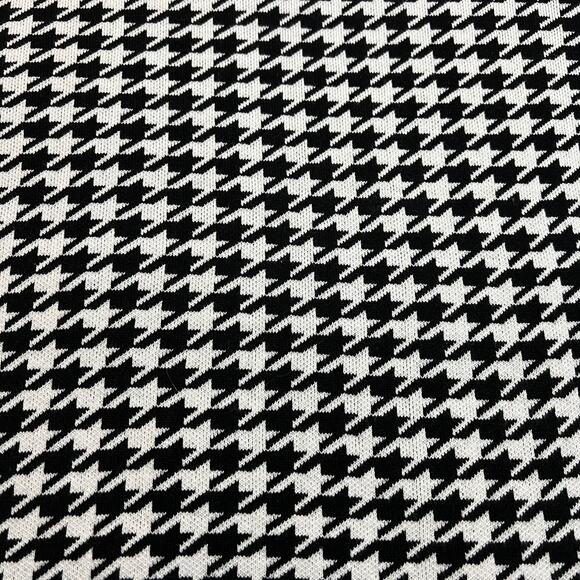 Maurada Houndstooth Knit Open Front Cardigan Size 1X Modest Career Professional - Picture 6 of 8